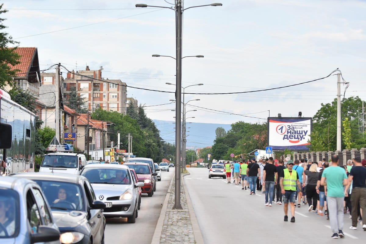 Protest naselje Pantelej 9; foto: Vanja Keser