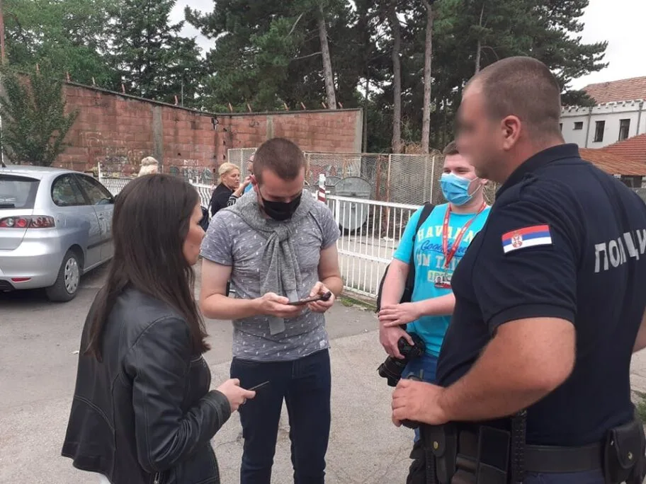 Napad na novinare foto JV