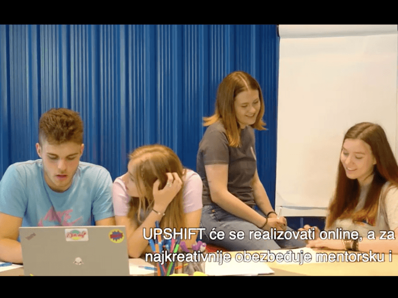 Konkurs za UNICEF-ovu radonicu za mlade iz jugoistočne Srbije 8 upshift radionica foto unicef printscreen