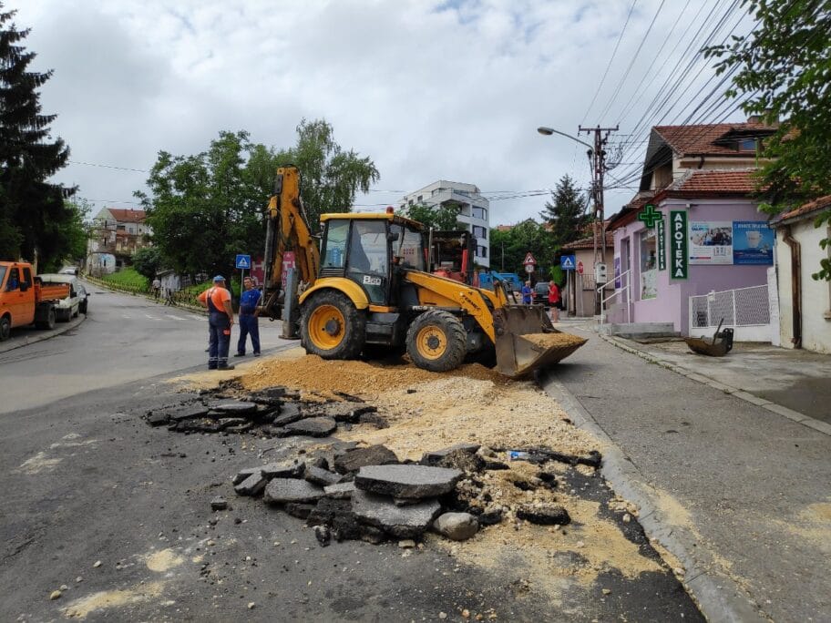 Radovi Njegoseva posle kise 4 jul 2020 foto JV