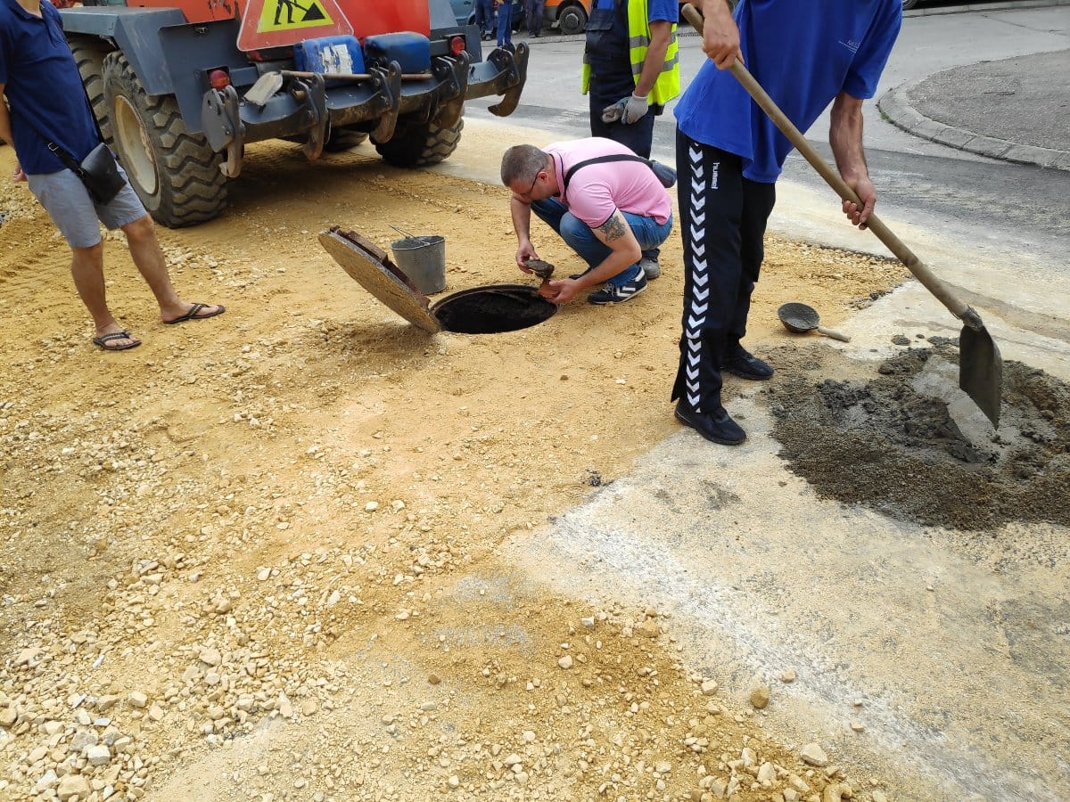 Radovi Njegoseva posle kise 1, jul 2020; foto: JV