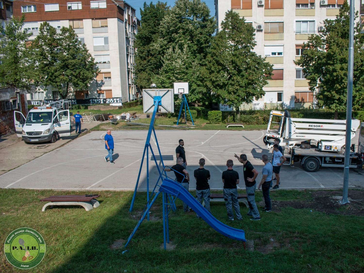 Volonteri sredili još jedan teren na Delijskom visu 1 Radna akcija Delijski vis teren u ulici Gabrovacka reka foto Udruzenje Radne akcije delijski vis