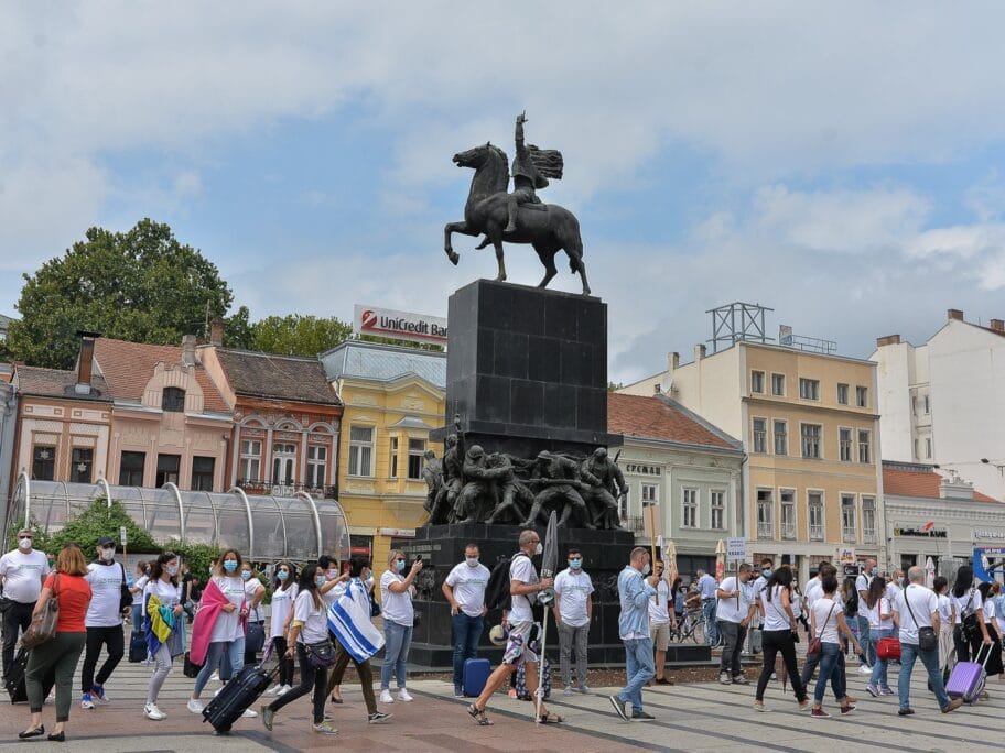 UTAS: Bez zamenskih putovanja i povraćaja novca ako turističke agencije bankrotiraju zbog pandemije 2 Protest turizam foto Vanja Keser