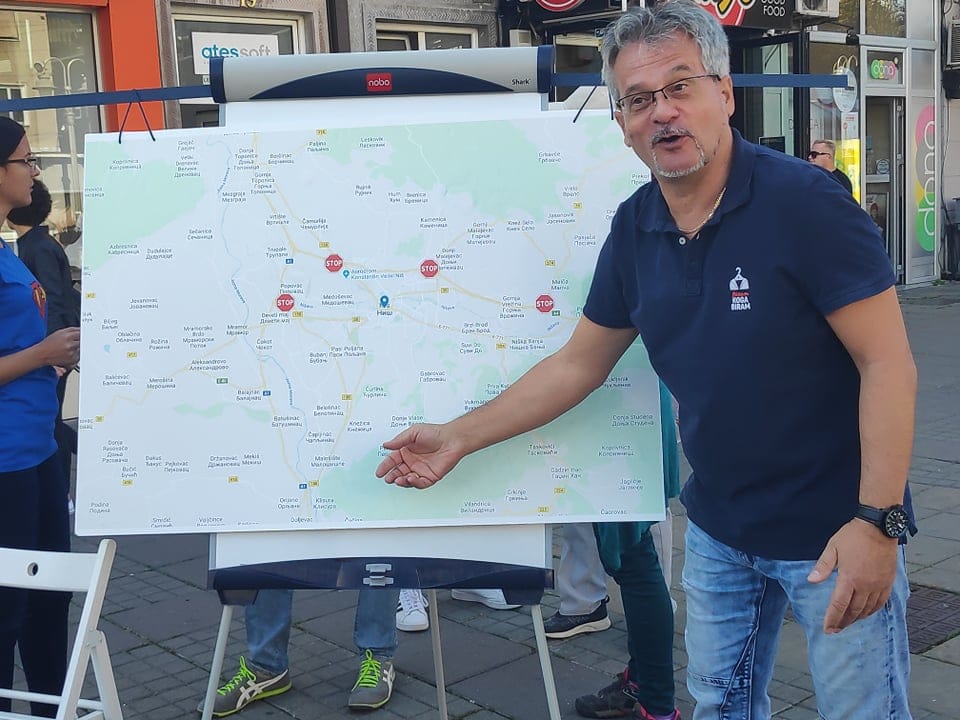 Mapa naplatnih rampi Danijel Dasic foto V M R