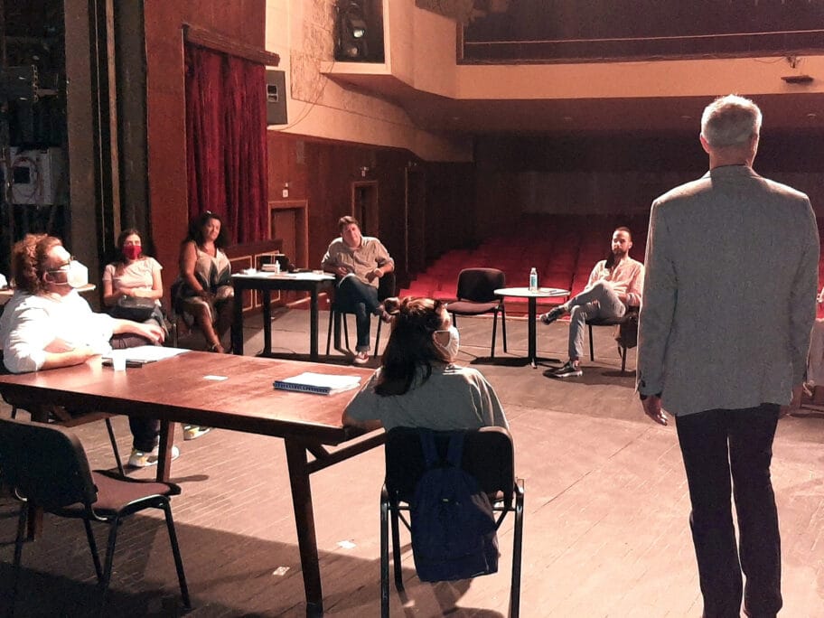 U Narodnom pozorištu Niš počele probe predstave "6. oktobar" 11 Proba predstava 6 oktobar foto Narodno pozoriste Nis