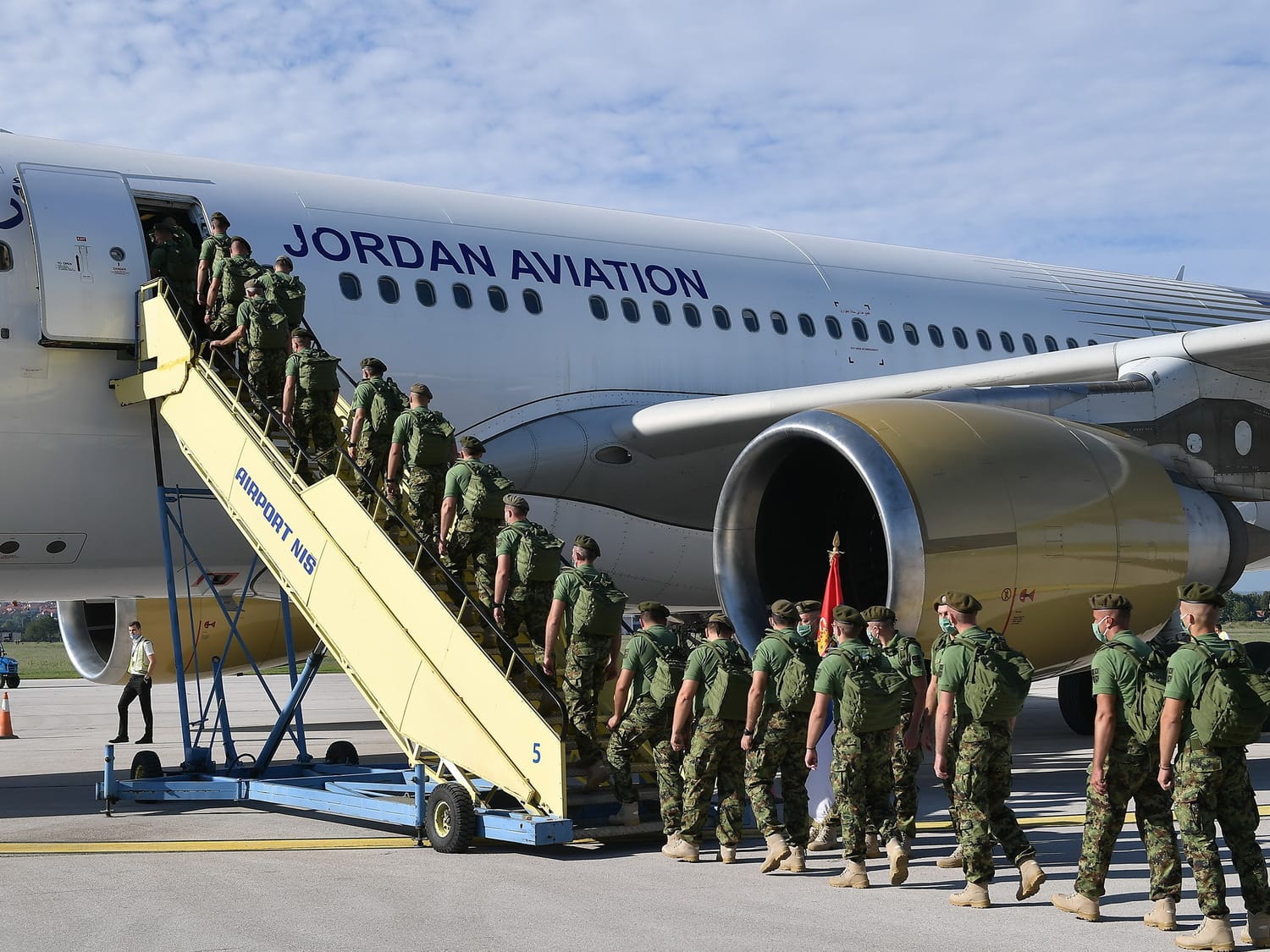 Sa niškog aerodroma odleteli u mirovnu misiju u Liban 1 ispracaj liban foto ministarstvoodbrane