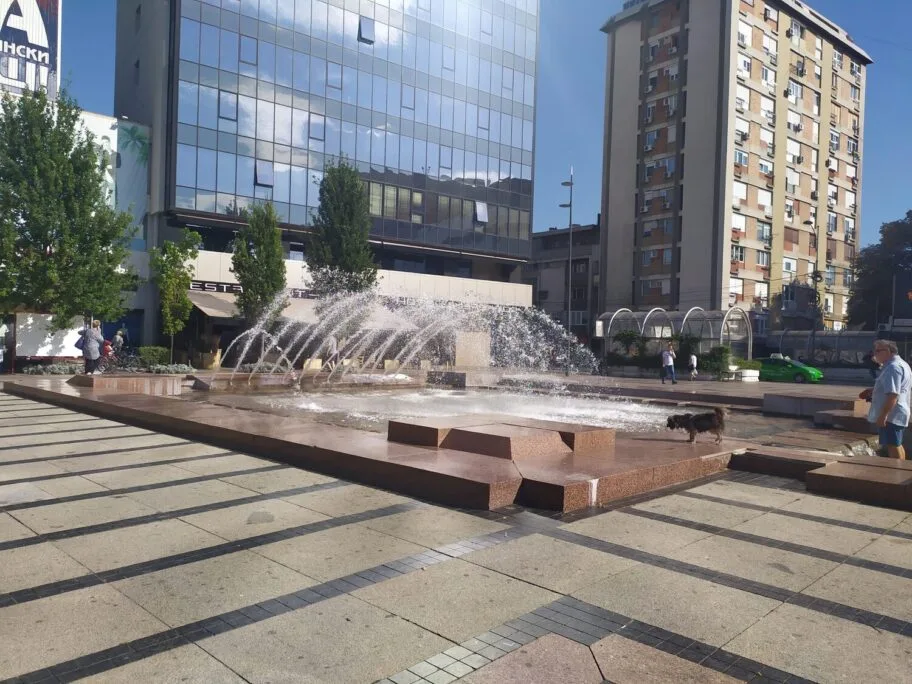 Fontana Trg kralja Milana foto Juzne vesti Milica Jovanovic scaled