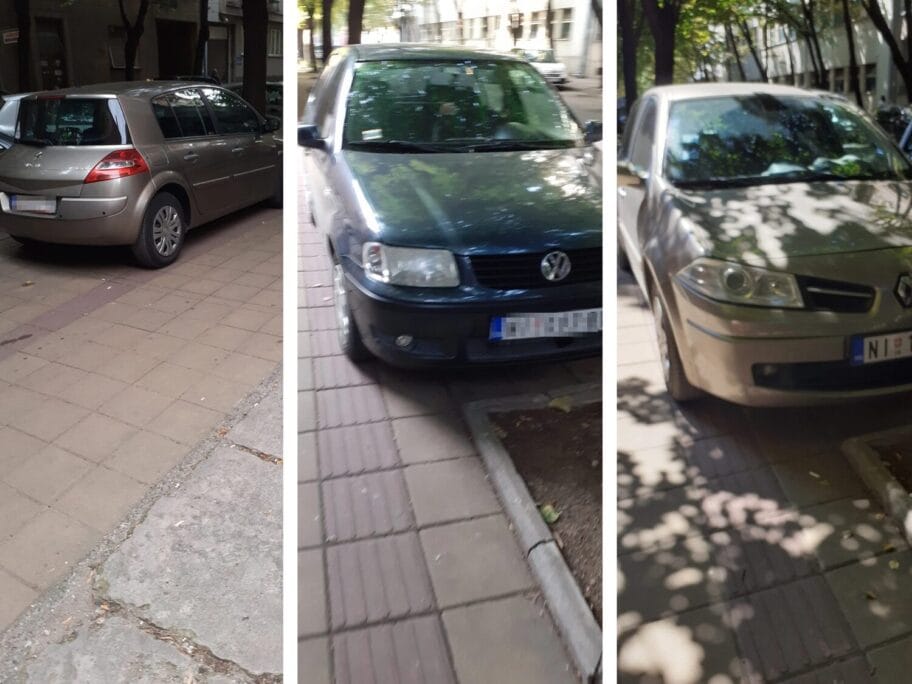 Kola na stazi za slepe foto citlac scaled