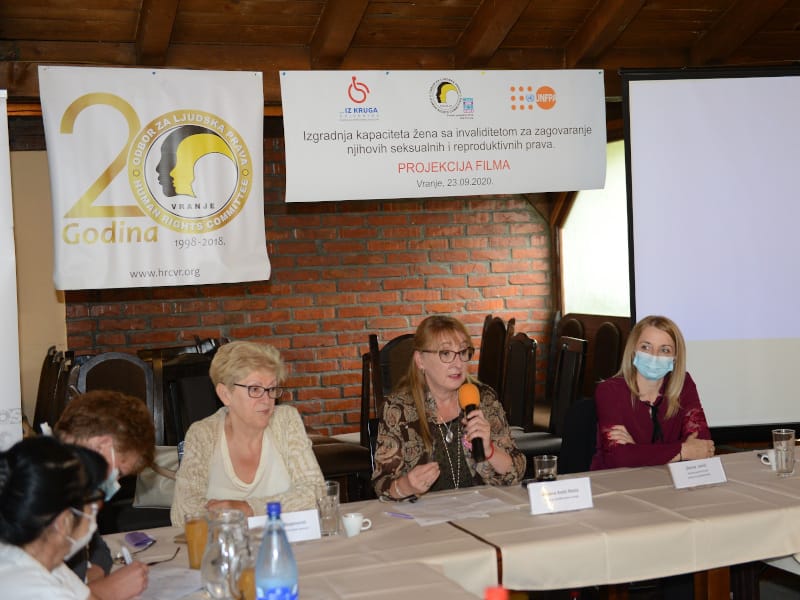 3 ODBOR VRANJE IZ KRUGA VOJVODINE Projekcija filma o preprekama i unapredjenju reproduktivnog zdravlja zena sa invaliditetom u Vranju