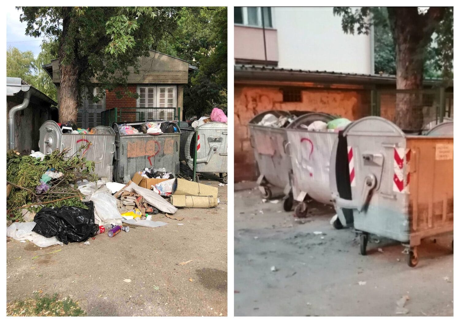 Đubre kontejneri Ulica 21. maj foto čitalac JKP Mediana