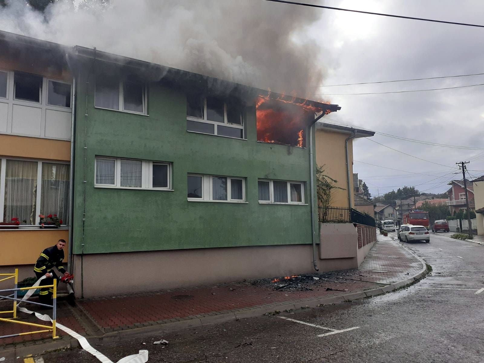 Požar vrtic Vlasotince; foto: Agencija Publika