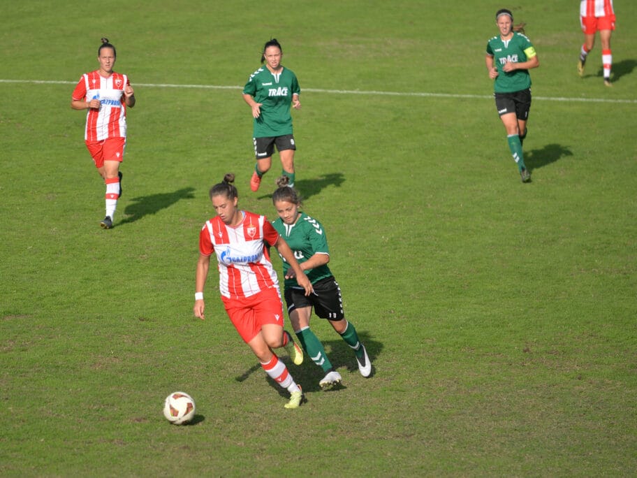 Minimalac Mašinca za nastavak pobedničke serije 18 Masinac Crvena zvezda Delijski vis zenski fudbal oktobar 2020 foto Juzne vesti Vanja Keser