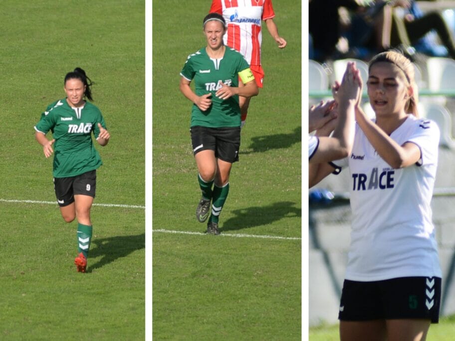 Masinac fudbalerke Miljana Ivanovic Milica Stankovic Isidora Vuckovic foto Vanja Keser scaled