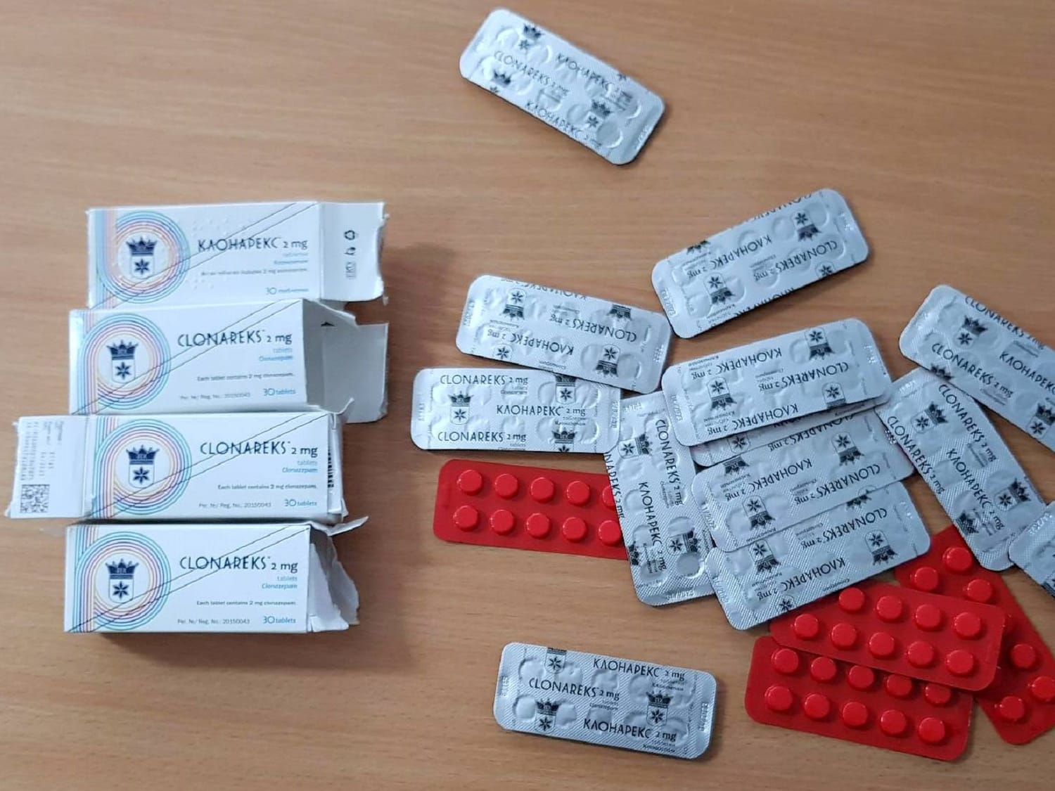 blisteri zaplenjenih psihoaktiivnih lekova na Gradini 15 10 2020