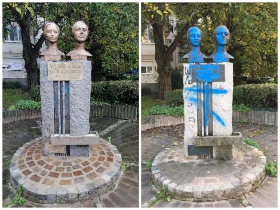 Sestre Bakovic ociscen spomenik foto FB dragoslav Pavlovic