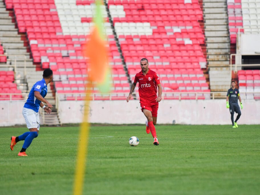 Radnički poklekao u nadoknadi: crveni karton, odbranjen penal i prekid u Ivanjici 14 Radnicki 2020 Zarko Markovic foto Juzne vesti Vanja Keser