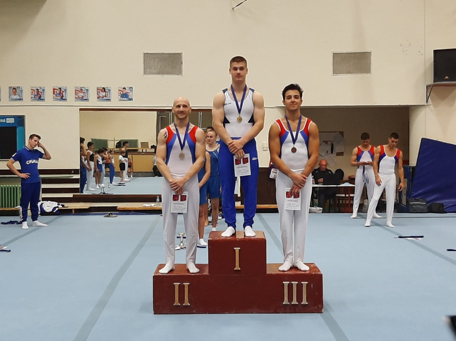 paunovic i djordjevic na postolju, foto gk nis