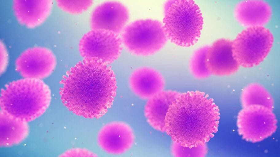 113359031 f0281722 coronavirus particles illustration