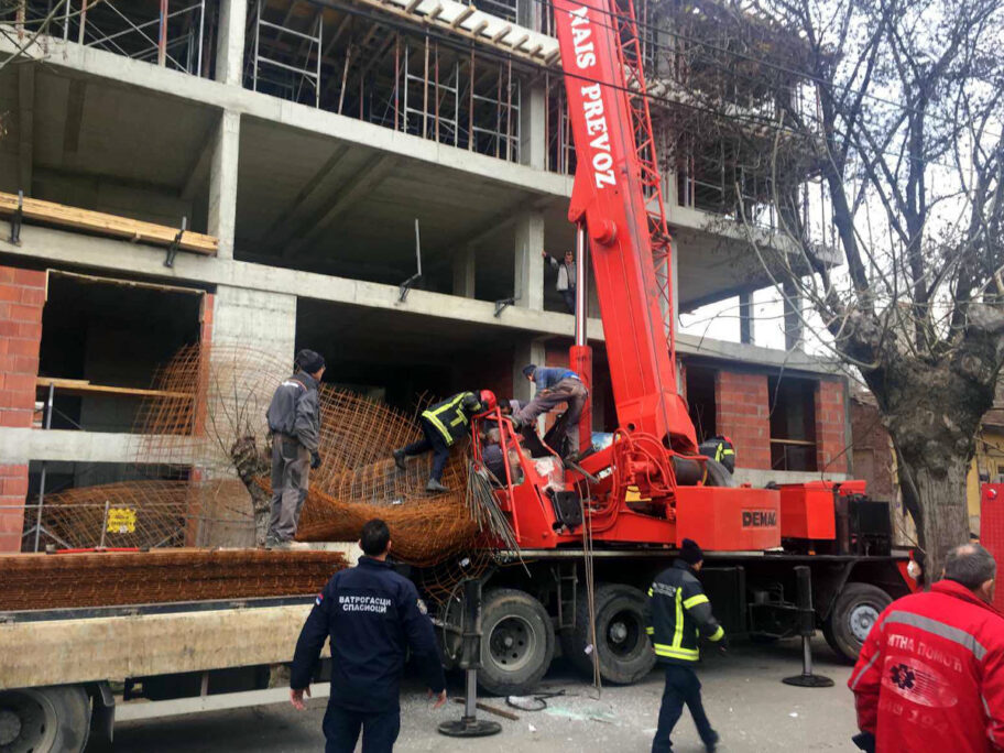 Povredjen radnik foto JV Lj J