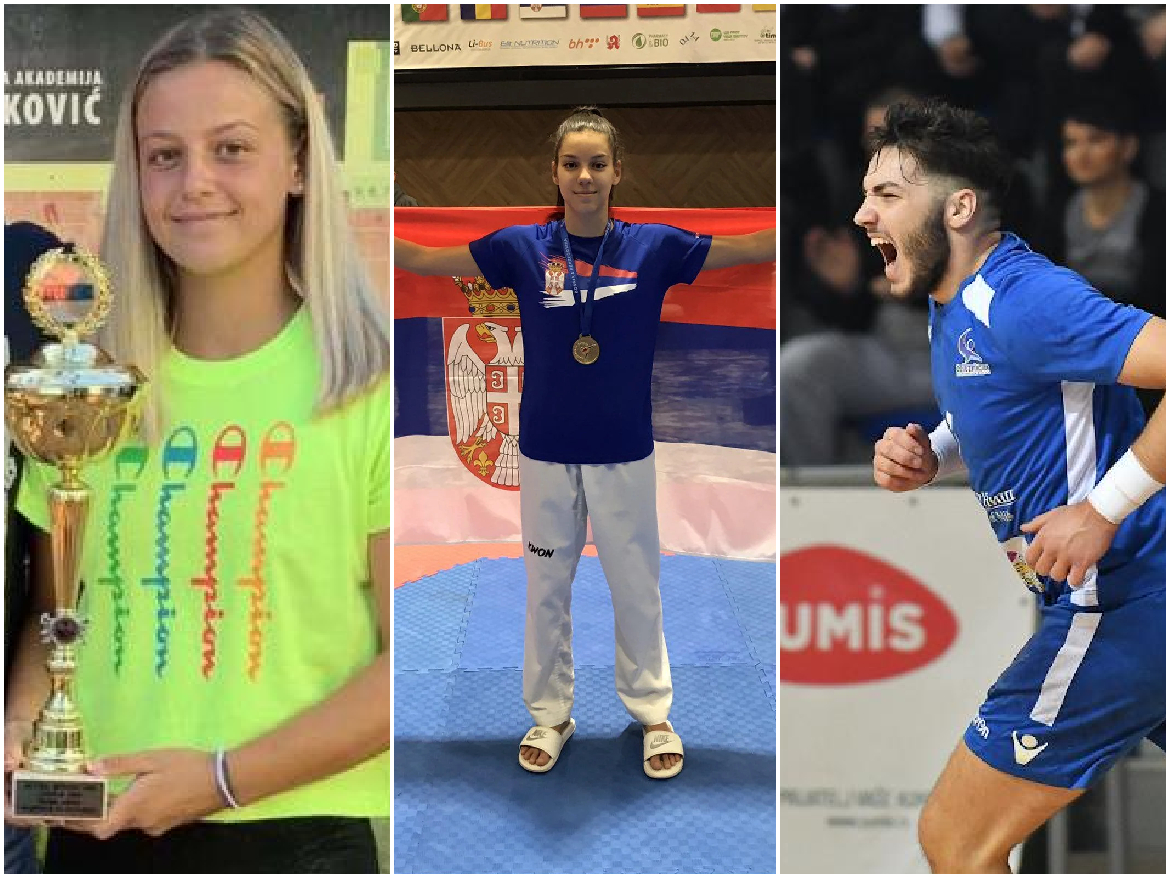 emilija zdravkovic, iva petrovic i veljko stanojevic