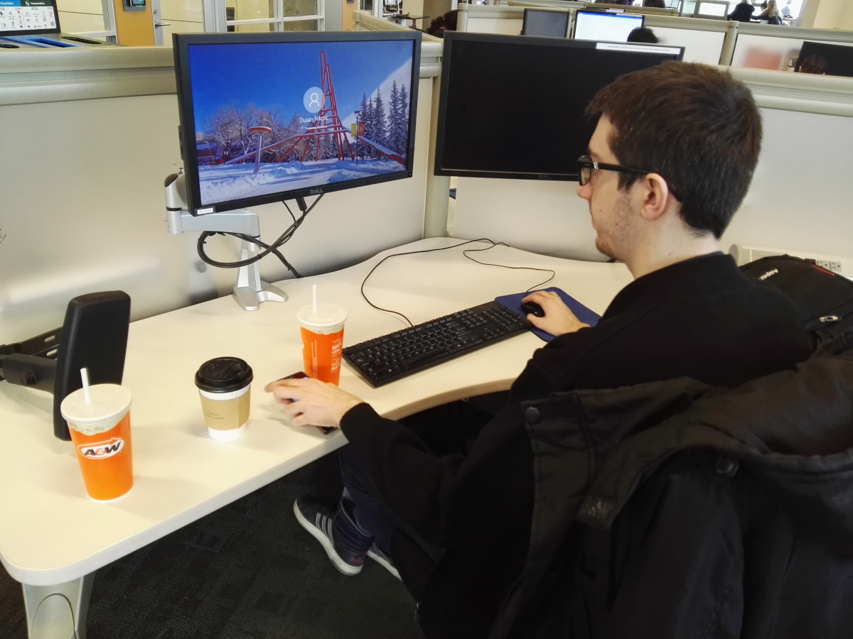 U_univerzitetskoj_biblioteci; foto: privatna arhiva