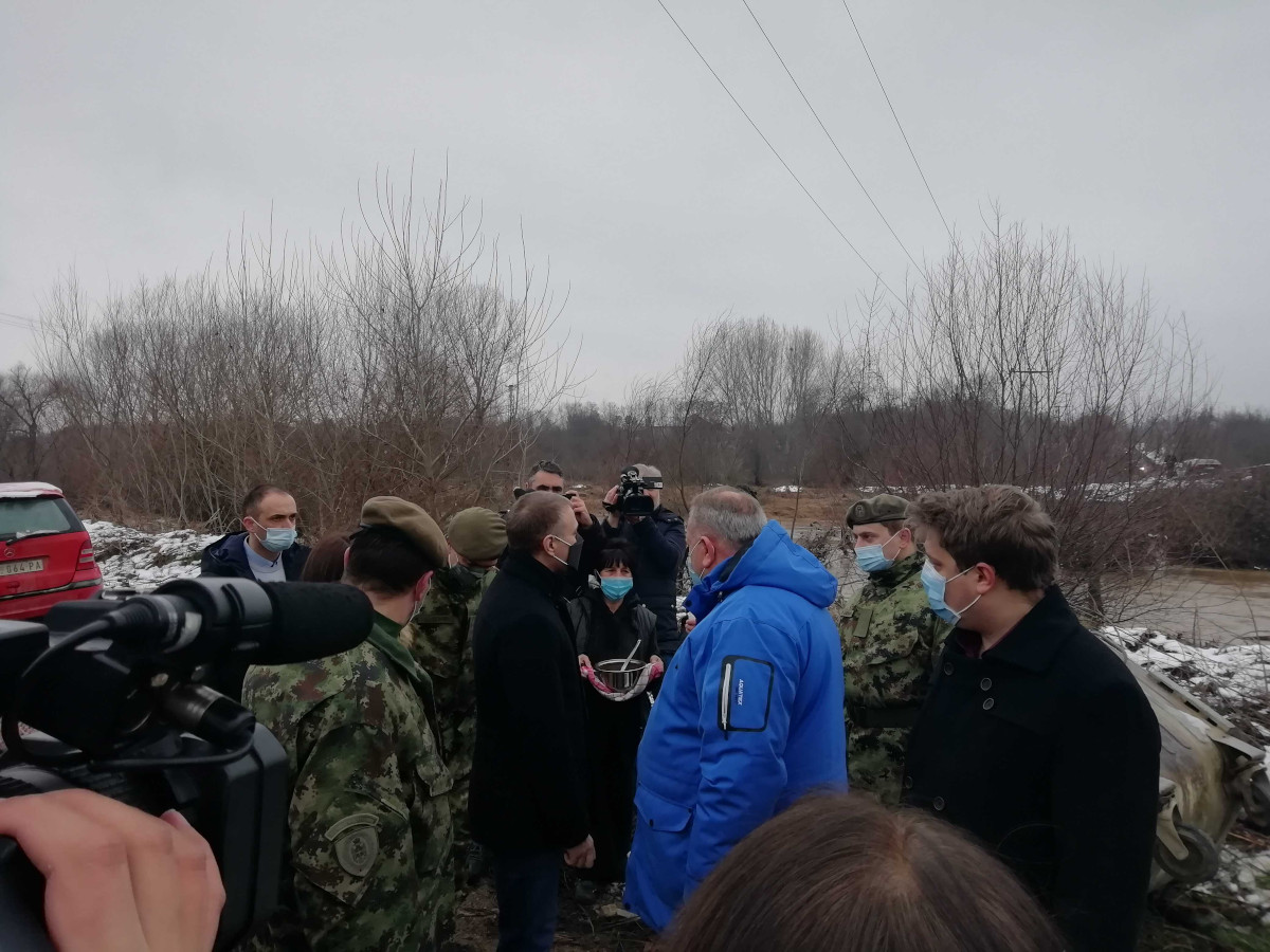 Stefanovic u Leskovcu poplave 1; foto: JV-M. Mitic