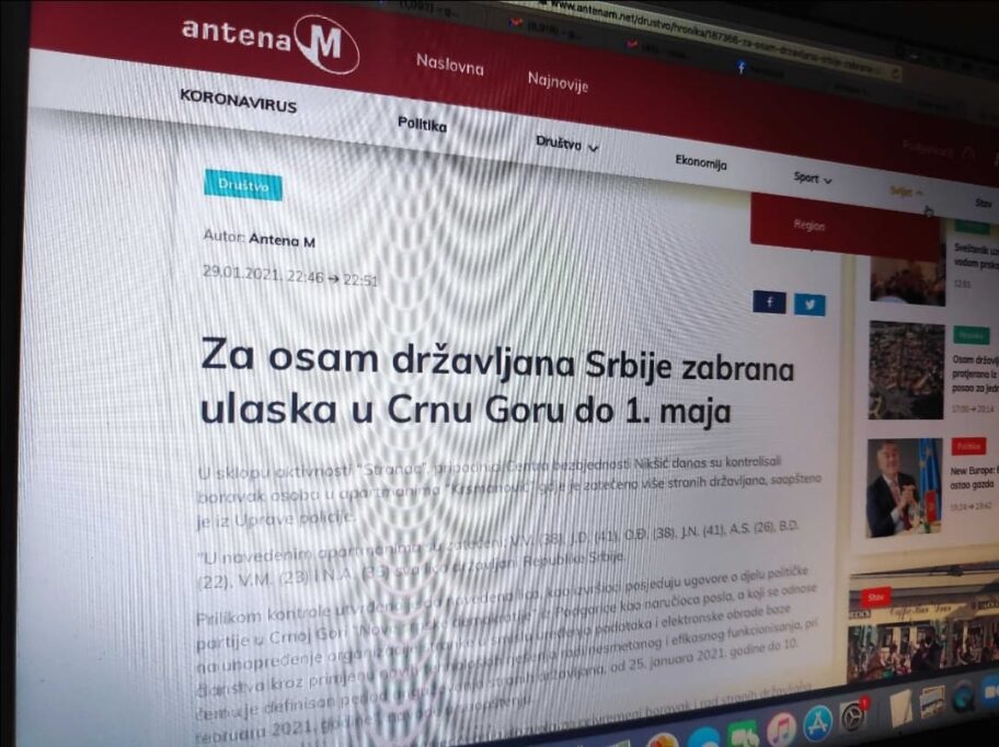 O proterivanju članova niškog SNS iz Nikšića niko se ne oglašava 17 antena1