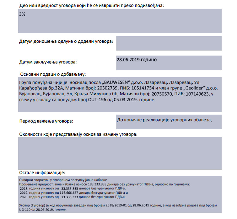 Dodela ugovora; foto: JV