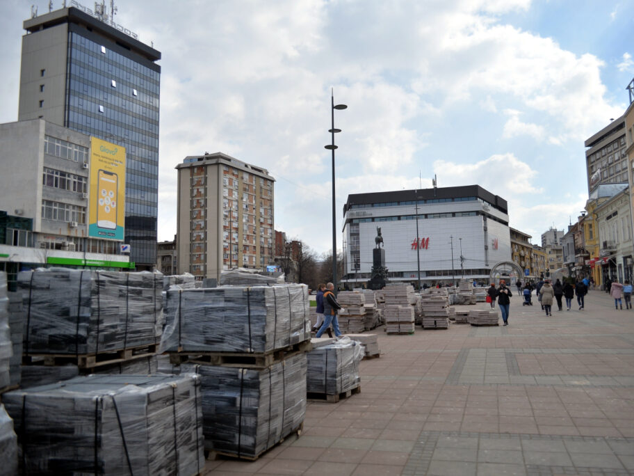 Trg kralja Milana mart 2021 foto Vanja Keser