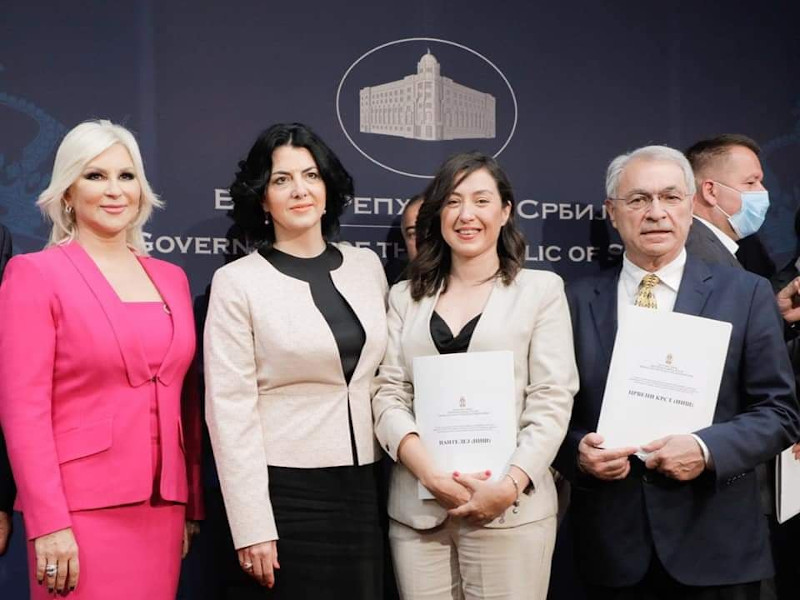 Predsednici opština Crveni Krstv i Pantelej