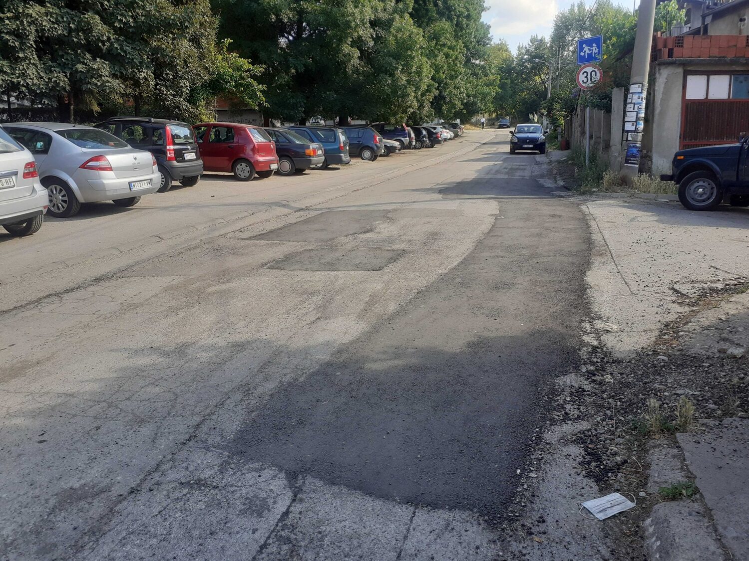 Triglavksa ulica krpljenje rupa