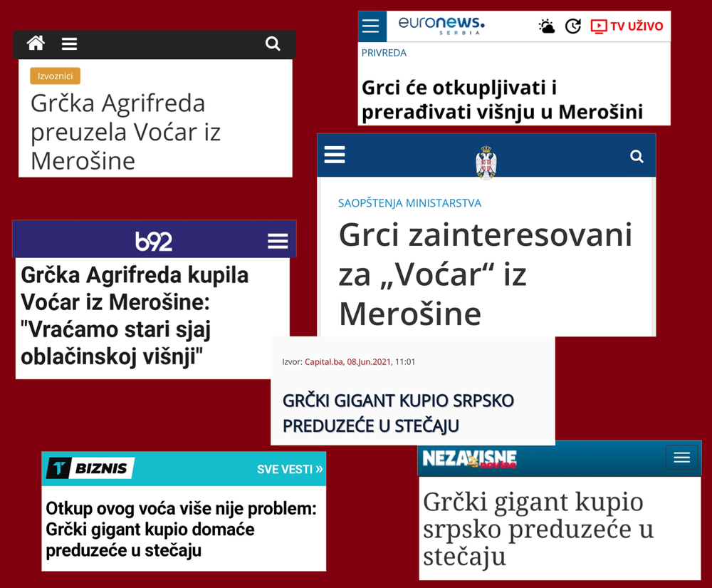 mediji o voćaru