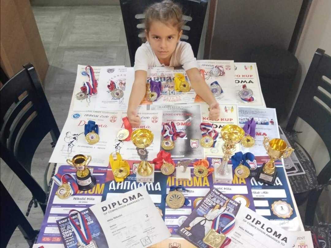 Mila Nikolić, karate