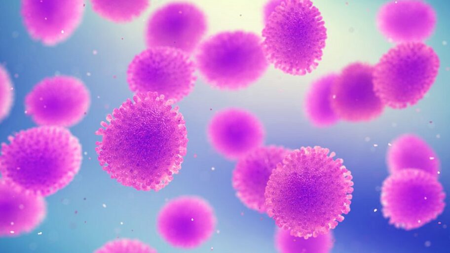 113359031 f0281722 coronavirus particles illustration