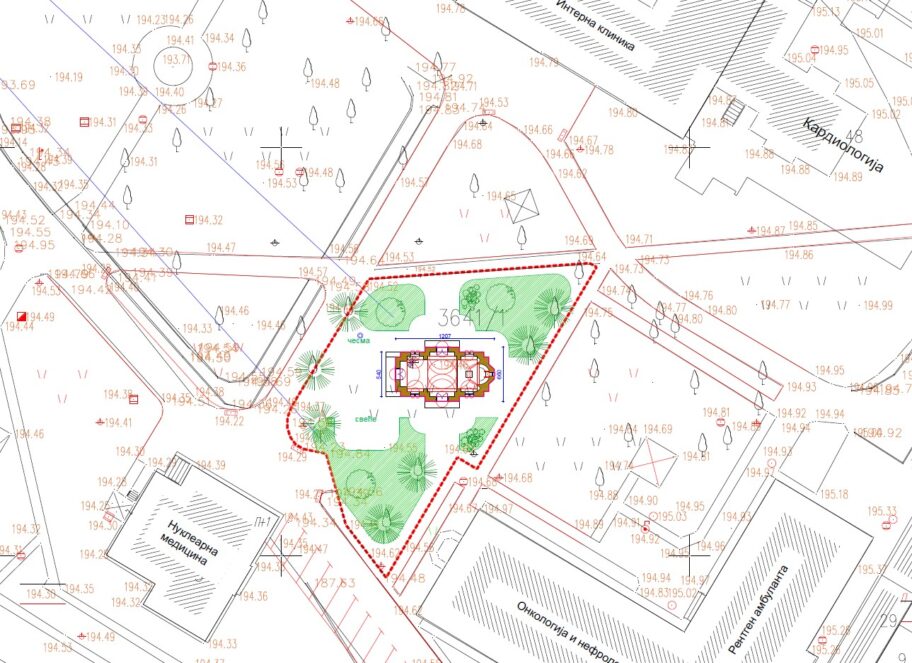 Anketa JV: 53 odsto čitalaca podržava ideju izgradnje crkve na prostoru niškog Kliničkog centra 13 Crkva UKC dispozicija
