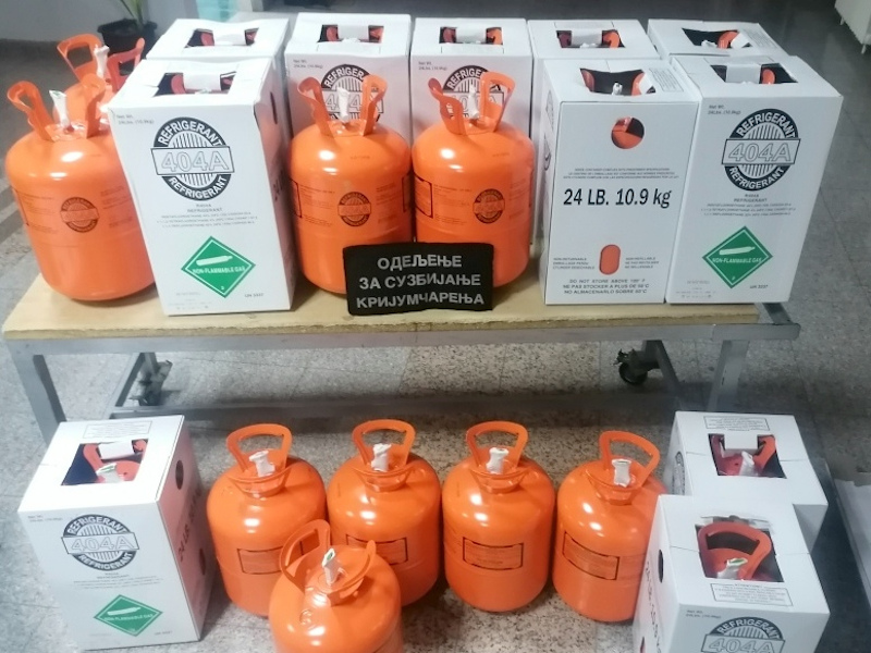 Na Gradini zaplenjeno 60 boca freona 13 Gradina