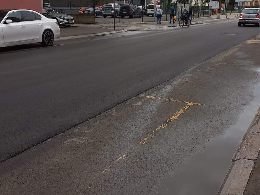 Pirotska ulica presvučena novim asfaltom, ali samo po sredini 7 ulica foto citalac