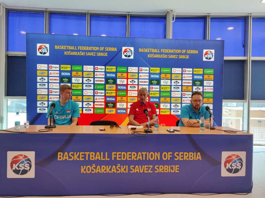 Košarkaše Srbije raduje što će hala "Čair" biti puna, još malo karata biće u prodaji 17 konferencija reprezentacija foto kss