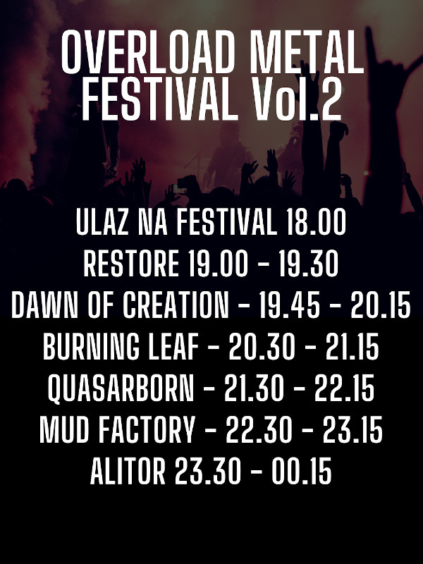 Overload metal fest - satnica