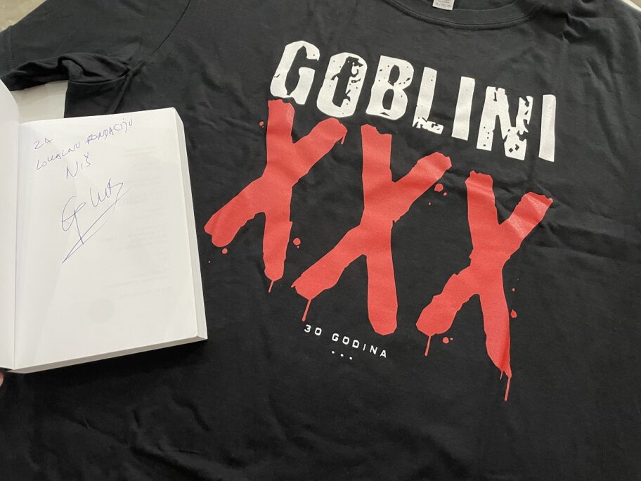 Licitacija Goblini knjiga i majica
