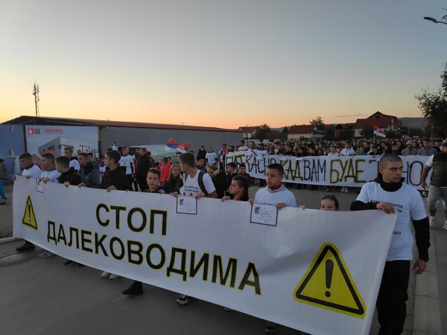 Građani Brzog Broda opet protestovali protiv izgradnje dalekovoda i blokirali saobraćaj 7 b brod protest 1