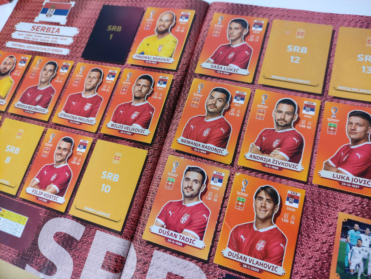 Srbija, album Panini