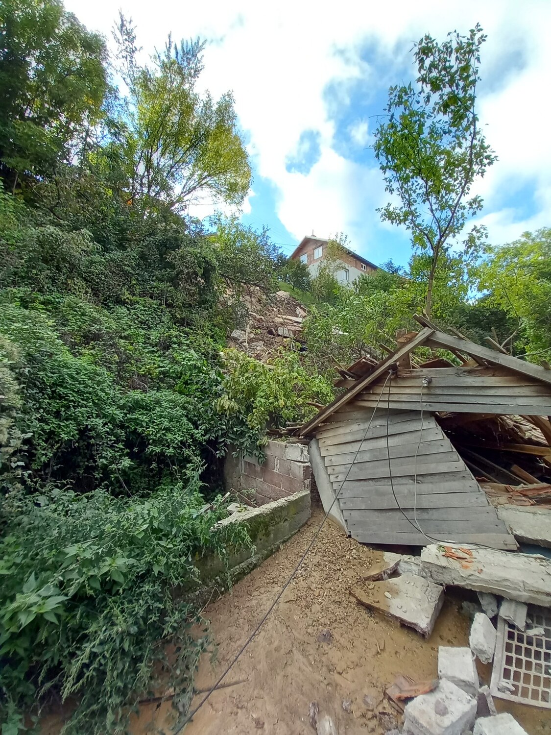Klizište Aleksinac 1; foto Opština Aleksinac