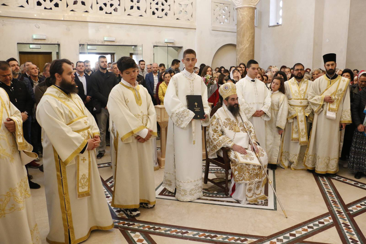 Crkva Sv. Vasilija Duvanište liturgija; foto Grad Niš