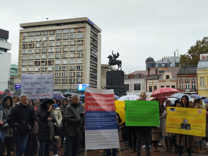 Protest prosvetara - Niš