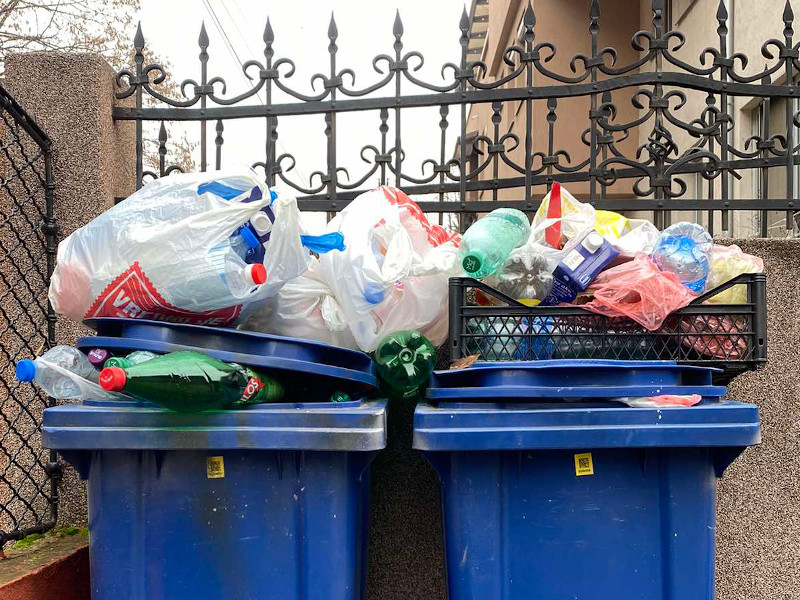 Stanari Vranjanske ulice u novoj godini sa starim problemom - plave kante se prazne tek nakon poziva 8 otpad plava kanta foto lana stanisavljevic