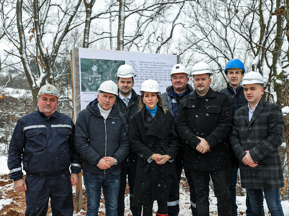Ministarka u rudniku Soko1; foto: Emilija Jovanović, MRE
