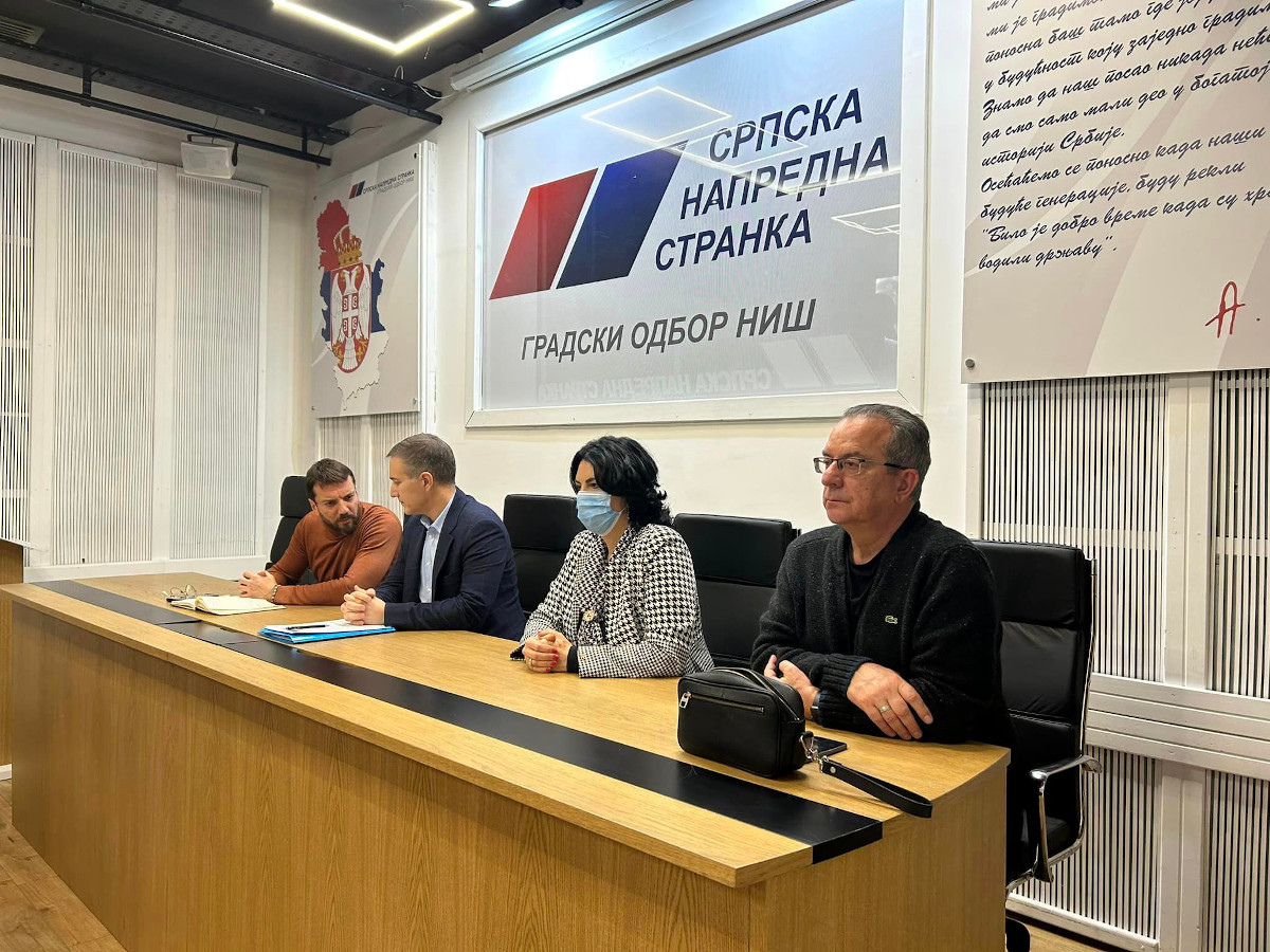 Stefanović na sastanaku u Nišu, 26. januar 2023; foto: FB Nebojša Stefanovic