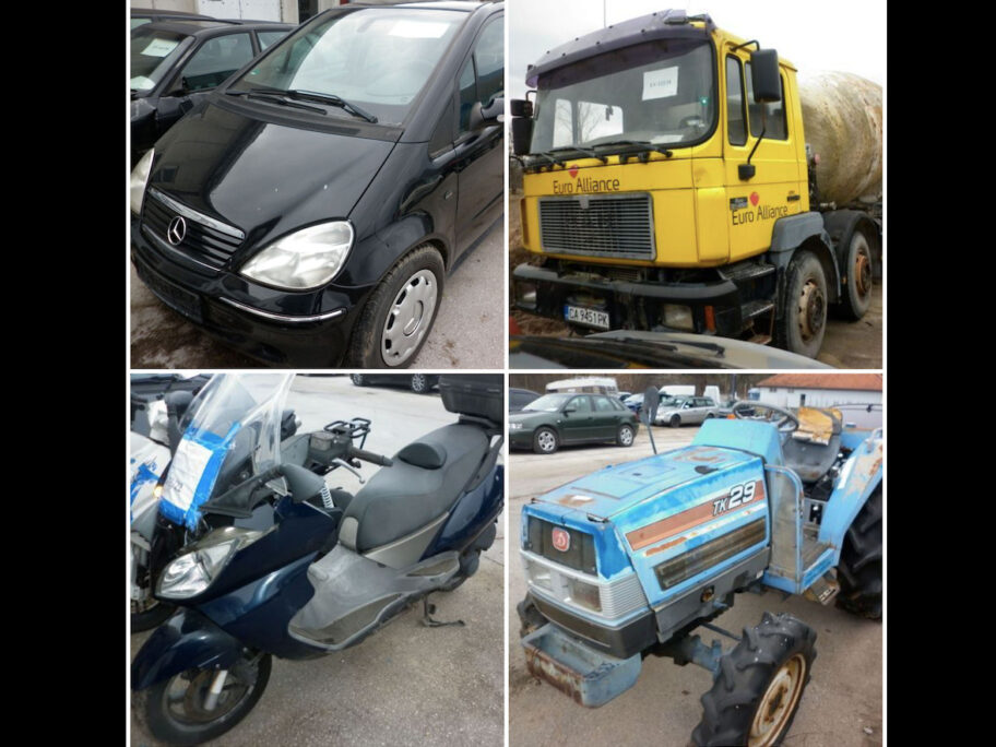 Automobili, motori, traktor i kamioni na e-licitaciji niške Uprave carina 20 Licitacija oduzetih vozila foto Uprava carina