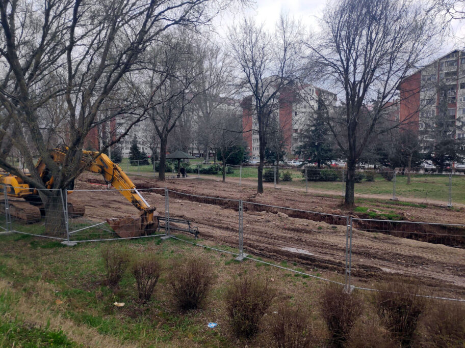 Izgradnja dalekovoda kej mart 2023 foto JV Nikola Djukic